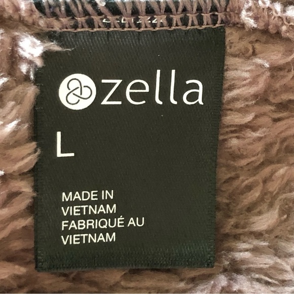 Zella Furry Fleece Funnel Neck Pullover Size Large - Picture 7 of 11